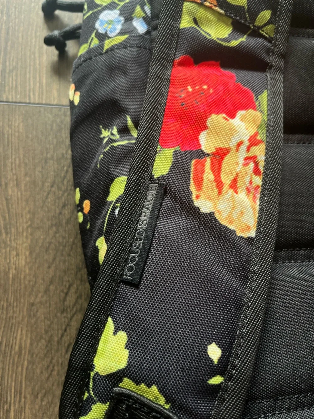 Focused Space Tropical Floral Print Backpack